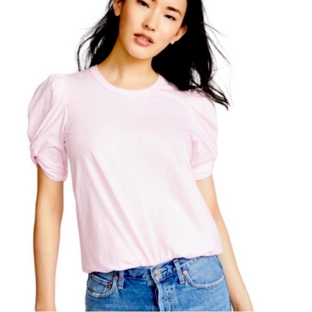 A.L.C. Light Pink Puff Sleeve Tee